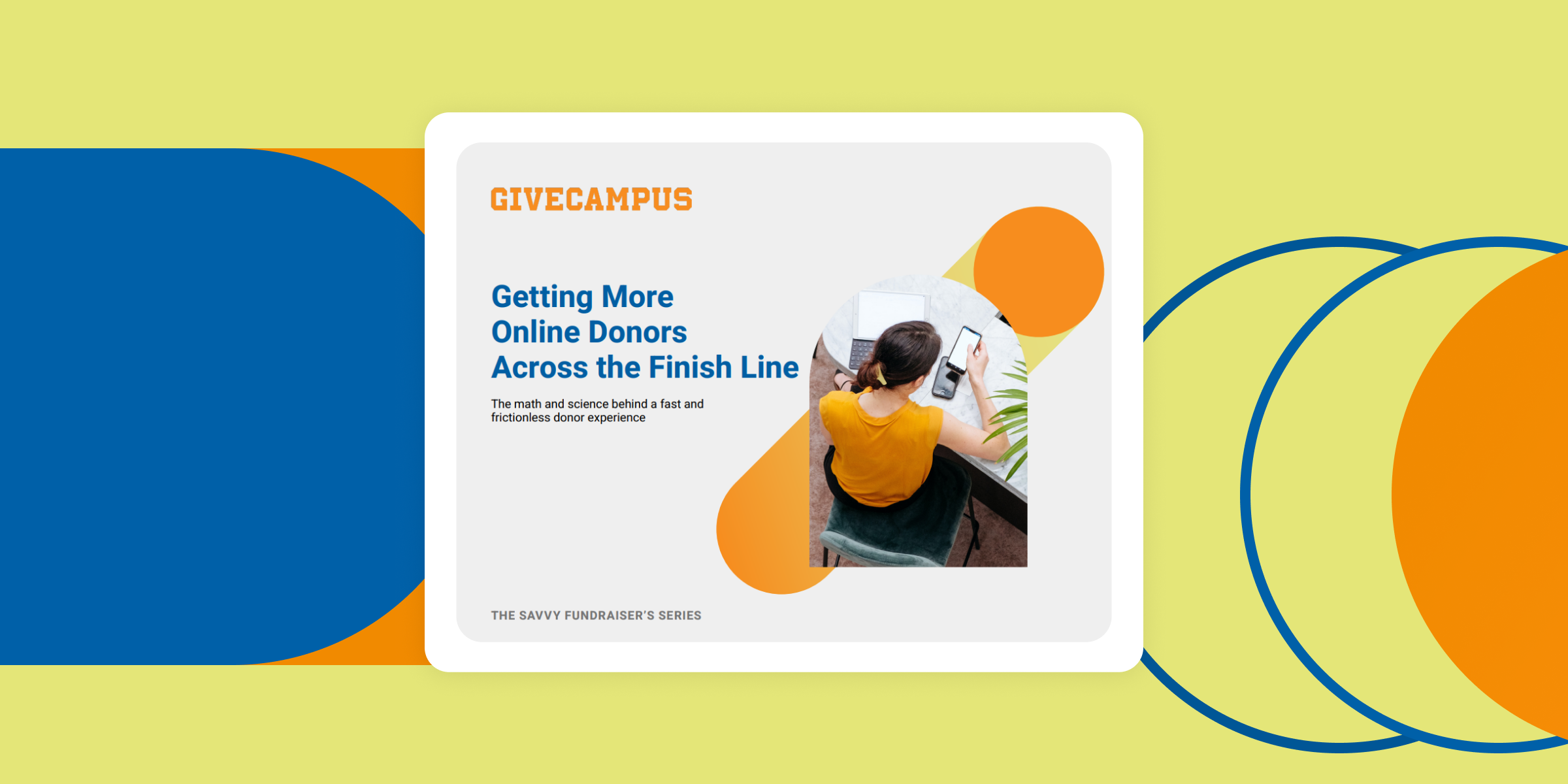 Cover of Getting More Online Donors Across the Finish Line ebook.